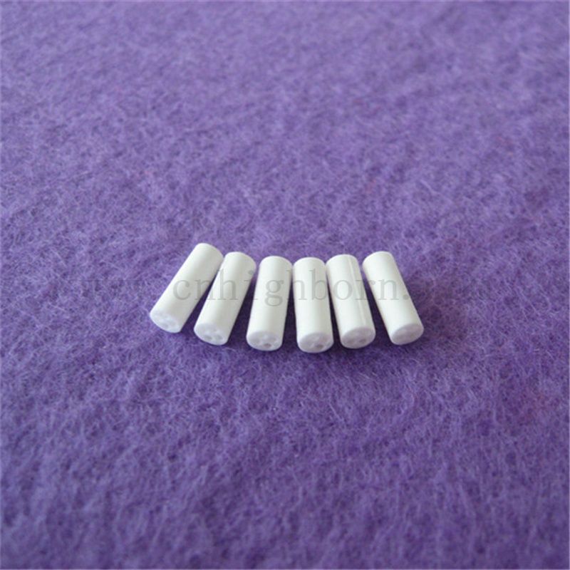 Индивидуальная 95 глинозем из четырех отверстий белая керамическая труба Al2O3 Al2O3