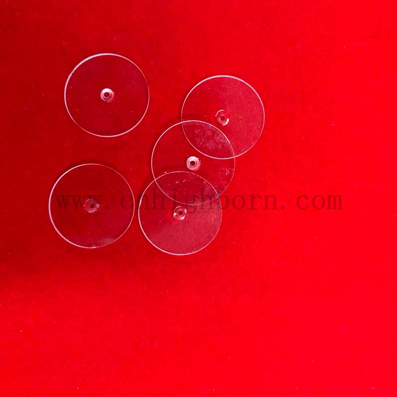 Круглая полированная кварцевая пластина