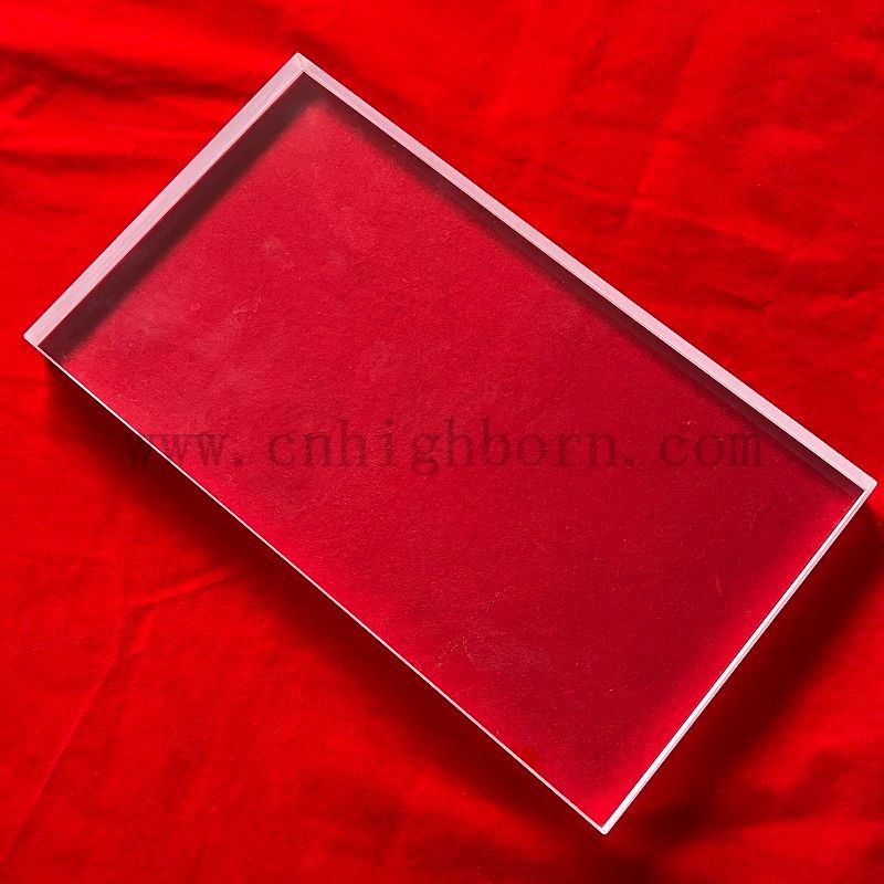 Прозрачная личная плита с полированным прямоугольником для ультрафиолетового изгиба