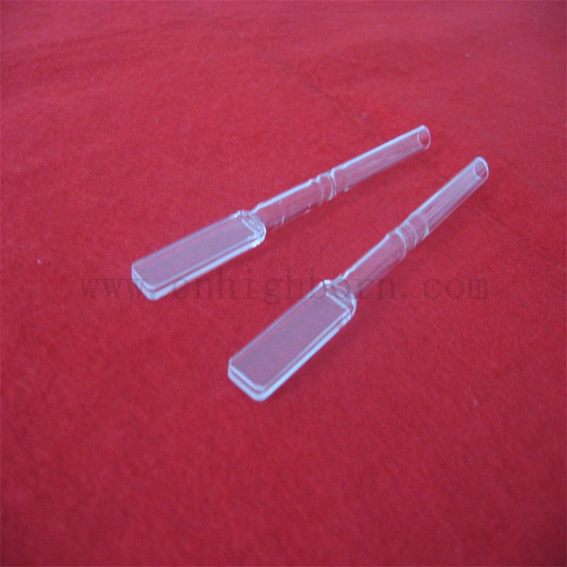 Индивидуальная прозрачная кварцевая стеклянная ячейка УФ -видимого спектрофотометра Микро кварцевая кювета