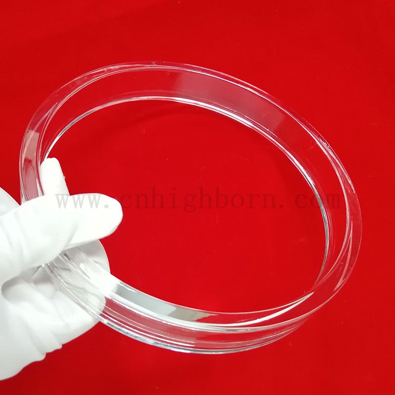 Специально производить трубку из кварцевого стеклянного сустава с фланцем из плавленого кремнезема 