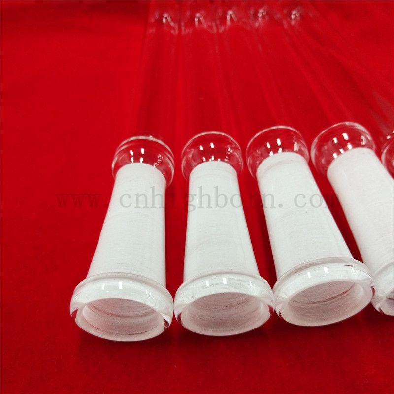 Теплостойкость настраиваемой кварцевой стеклянной трубки с круглым дном и стандартным ртом