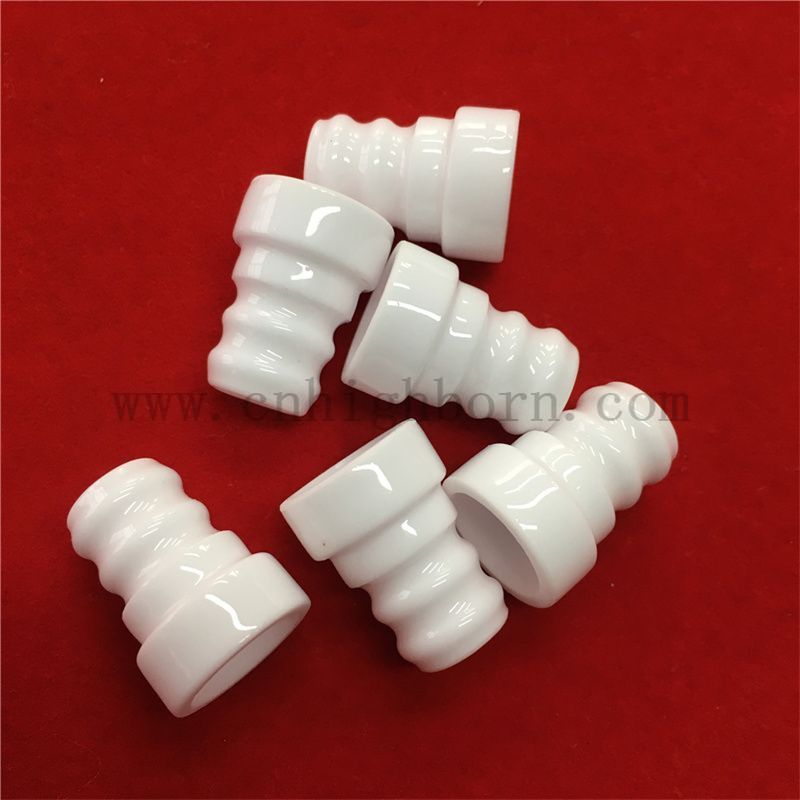 Индивидуальная глиноземная нерегулярная трубчатая глазунная керамическая резьба Al2O3