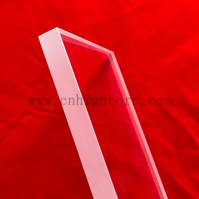 Прямоугольная прозрачная кварцевая плита