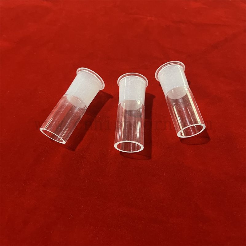 Теплостойкость замороженная эндрансланшая сливочная кремничная стеклянная трубка разъем 