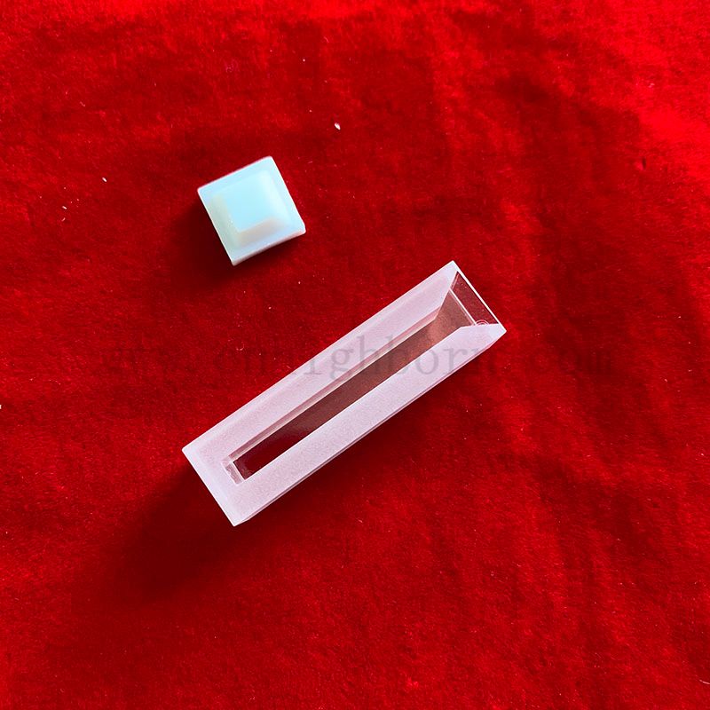 Стандартные спектрофотометры 1,4 мл Кварцевая флуоресцентная кювета полуметомеклет