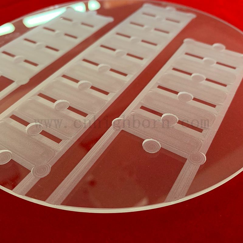 Размолоть круглую кварцевую стеклян