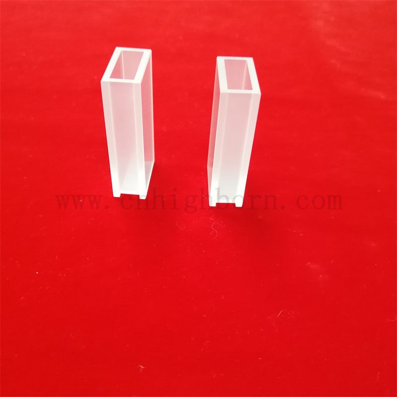 Лабораторное исследование прозрачное кварцевое прибор Стандартный спектрофотометр кварцевые ячейки Оптические стеклянные кюветы