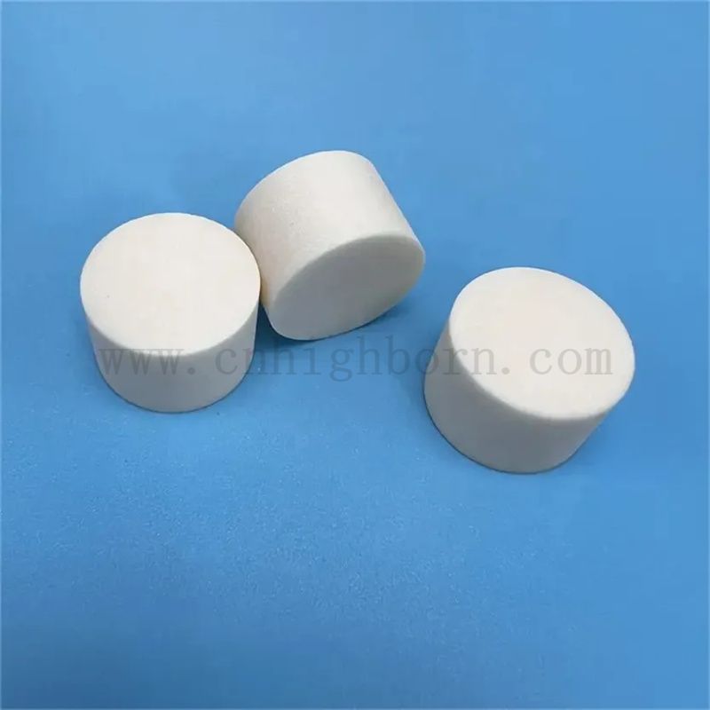 Промышленная высокая твердость износостойкость керамический круглый стержень Al2O3 Блок цилиндров