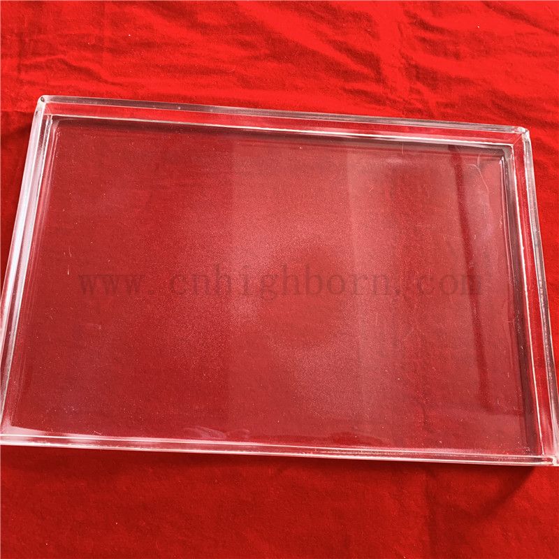 Лабораторная теплостойкость прозрачная квадратная кварце 