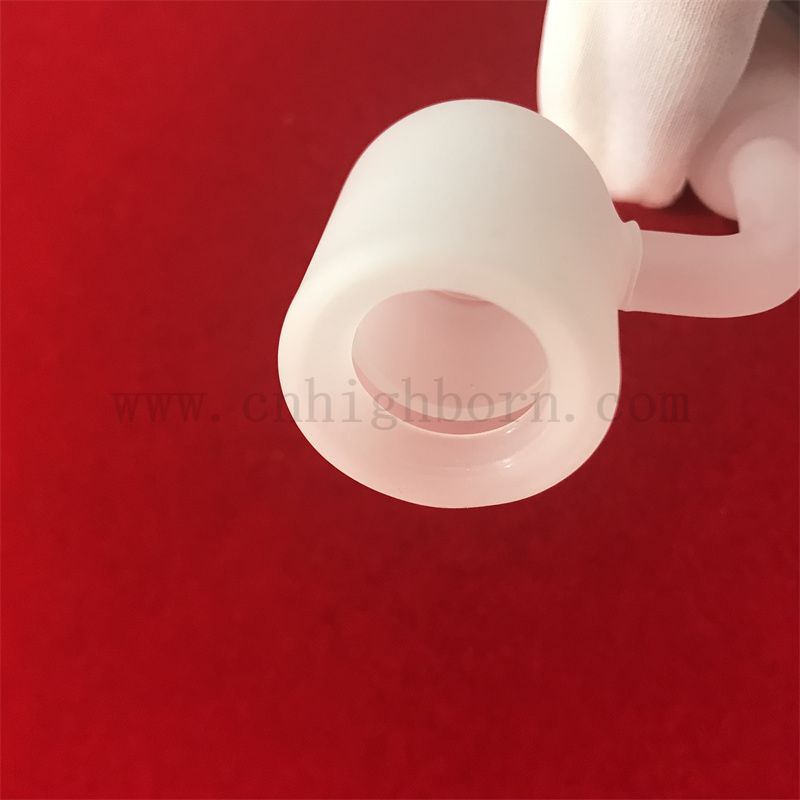 Теплостойкость плоское дно непрозрачный молочный белый кварц Бангер