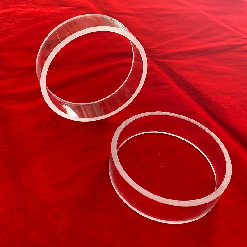 Прозрачный фланцевый фланец из кварцевого стеклянного базового фланца из кварцевой изоляции 