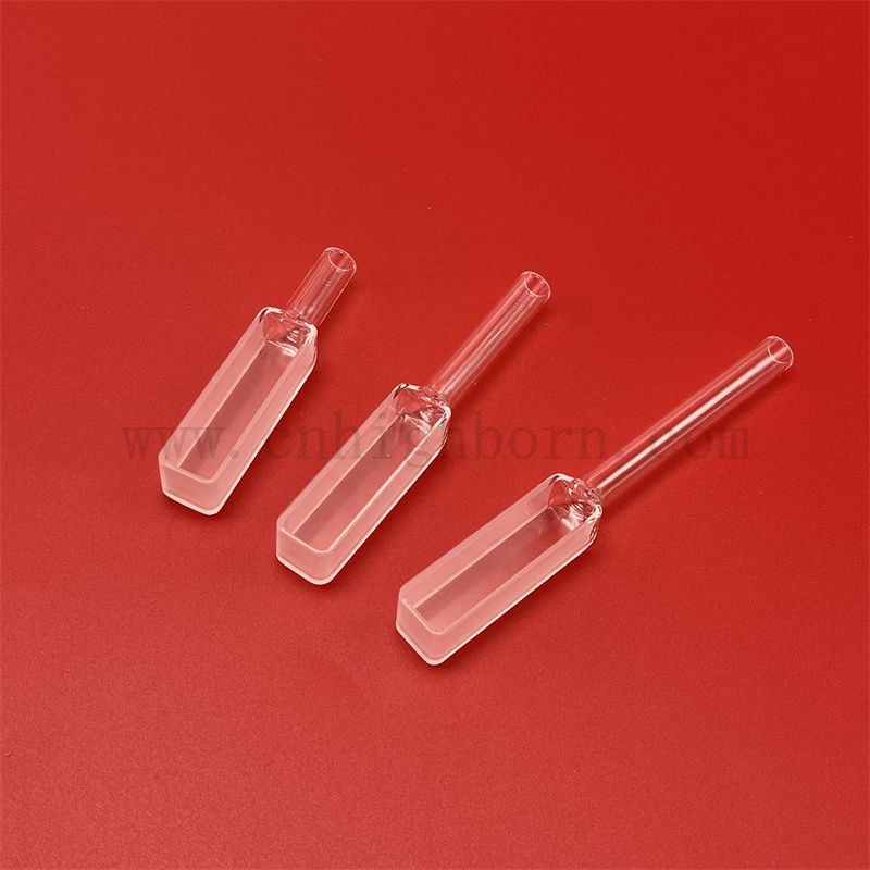 УФ -флуорометр оптический спектрофотометр Стеклянный путь кювета Длина 10 мм кварцевая кювета прямоугольный с градуированным уплотнением