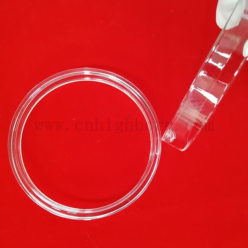 Специально производить трубку из кварцевого стеклянного сустава с фланцем из плавленого кремнезема 