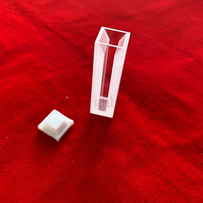 Стандартные спектрофотометры 1,4 мл Кварцевая флуоресцентная кювета полуметомеклет