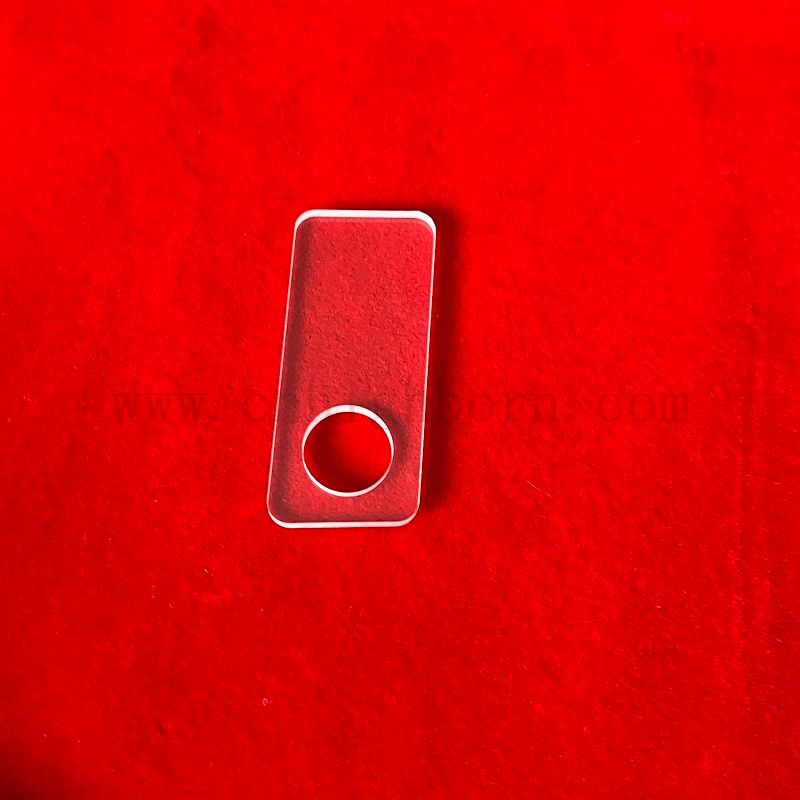 Прозрачная кварцевая стеклянная пластина круглый из шлифования кремнезема