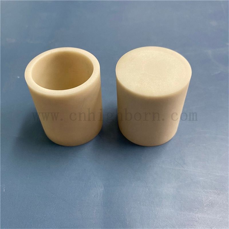 Индивидуальная высокая теплопроводности Aln Ceramic Cup Cup Nicride Nitride Crucible для плавления