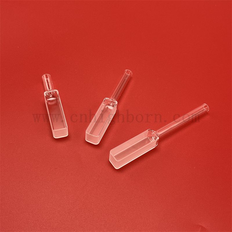 УФ -флуорометр оптический спектрофотометр Стеклянный путь кювета Длина 10 мм кварцевая кювета прямоугольный с градуированным уплотнением