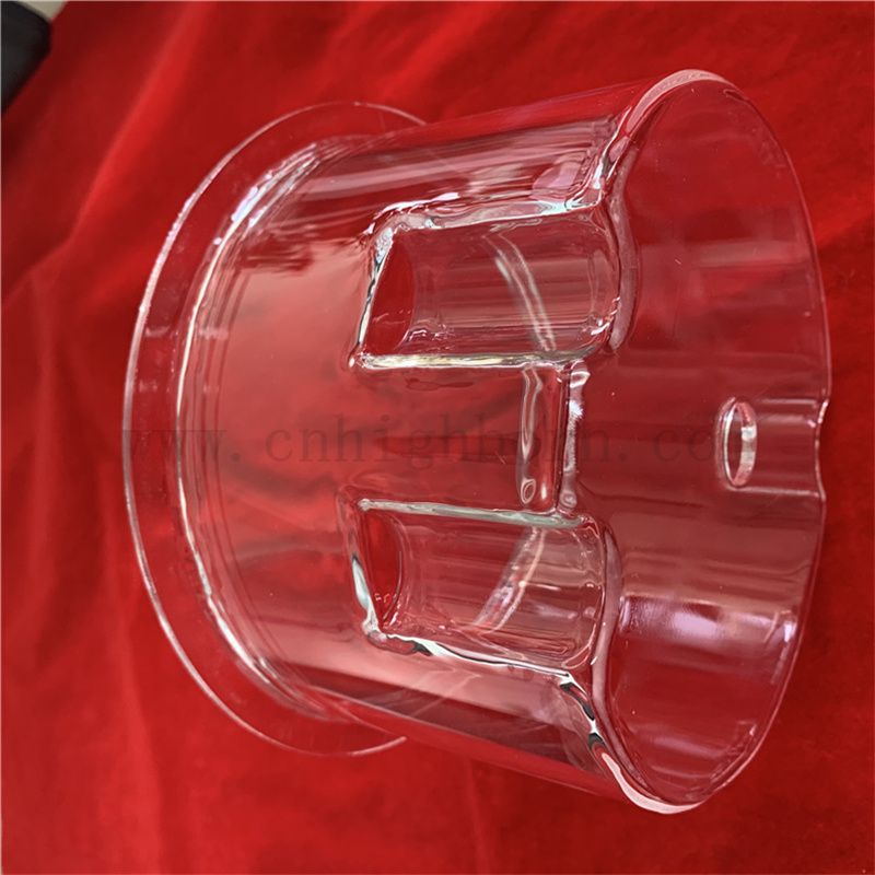 Индивидуальный лабораторный полированный прозрачный теплостойкий кварцевый стеклянный инструмент для химической промышленности