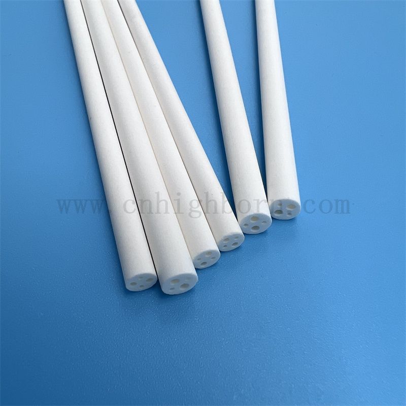 99% магний оксида трубки MGO Керамические изоляционные трубки стержни для 2 отверстий 4 отверстия
