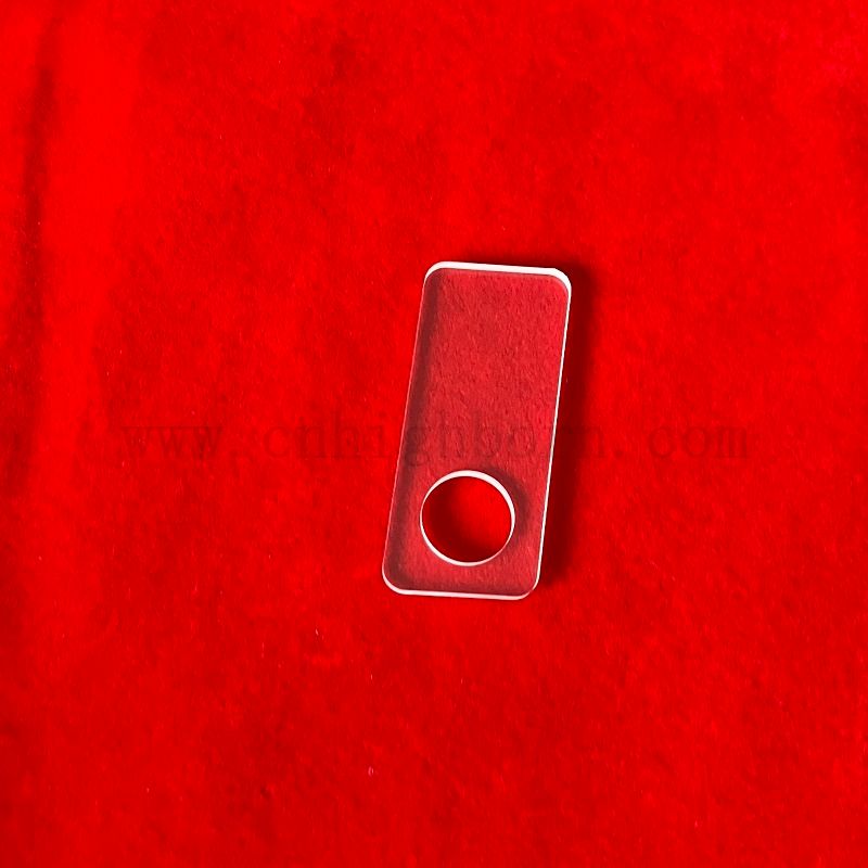 Прозрачная кварцевая стеклянная пластина круглый из шлифования кремнезема