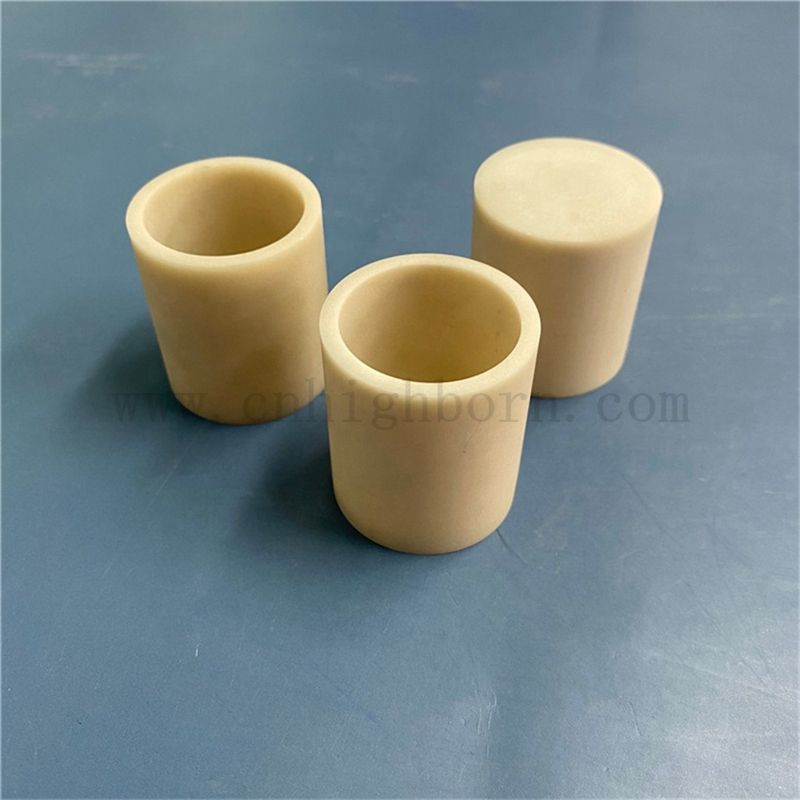Индивидуальная высокая теплопроводности Aln Ceramic Cup Cup Nicride Nitride Crucible для плавления