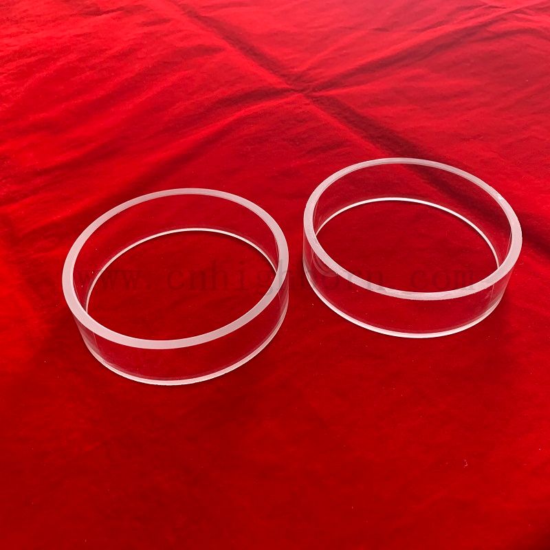 Прозрачный фланцевый фланец из кварцевого стеклянного базового фланца из кварцевой изоляции 