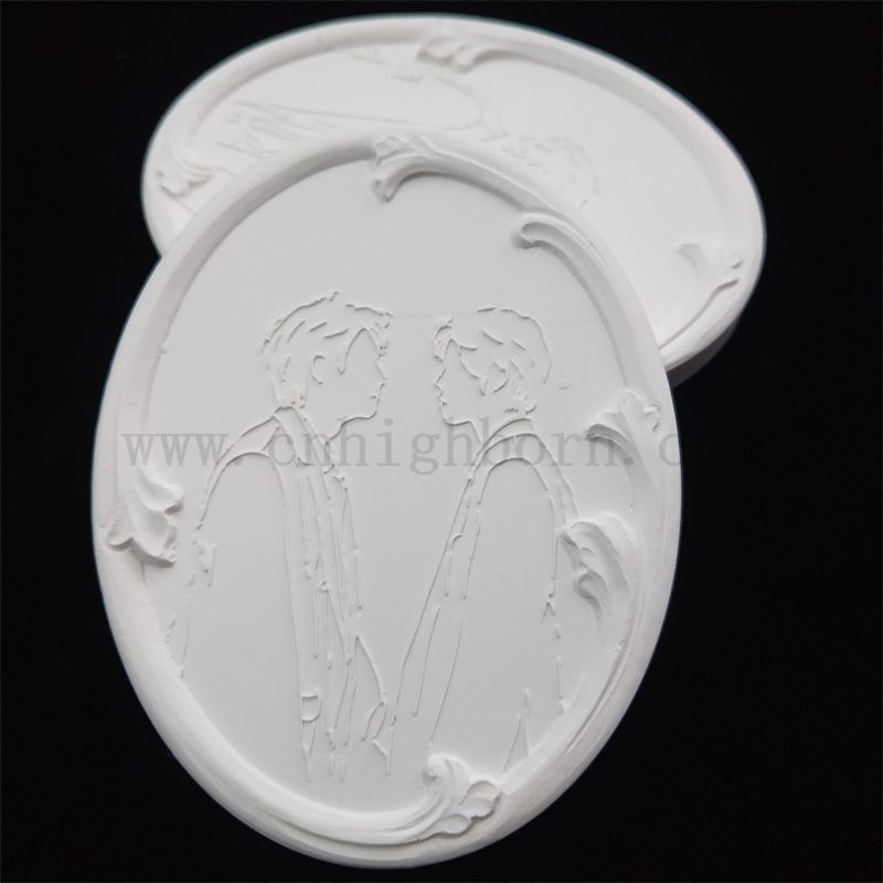 Индивидуальная однозабочная пластина с логотипом силуэта испаряется гипсовый диск