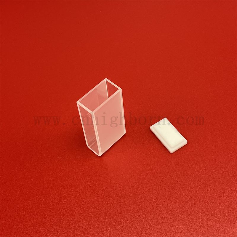 Лабораторный приборный оптический стеклянный спектрофотометр Стандартный Q105 Clear Quartz Cuvette с круглым дном