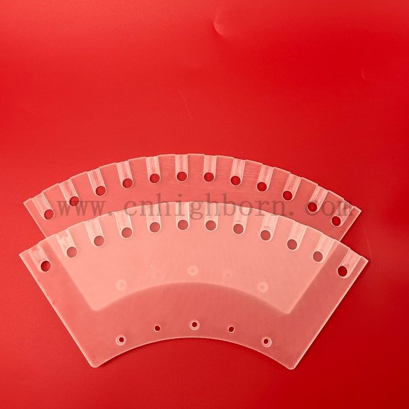  УФ -индивидуальная jgs2 слитая кремнезема прозрачные просверленные отверстия Кварце