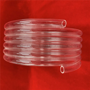 Теплостойкость Прозрачная спиральная трубка из кварцевого стекла с плавким предохранителем