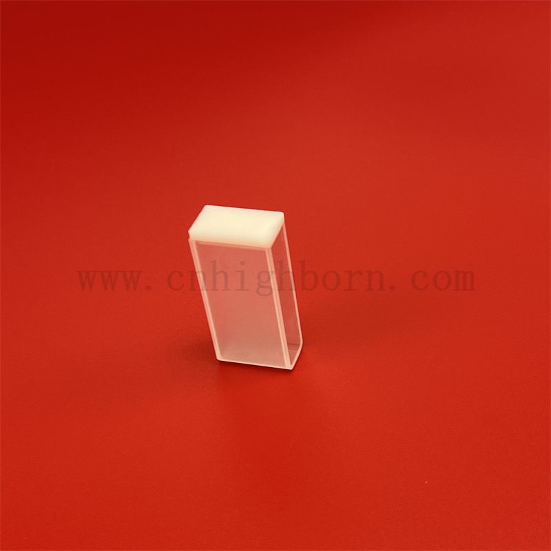 Лабораторный приборный оптический стеклянный спектрофотометр Стандартный Q105 Clear Quartz Cuvette с круглым дном