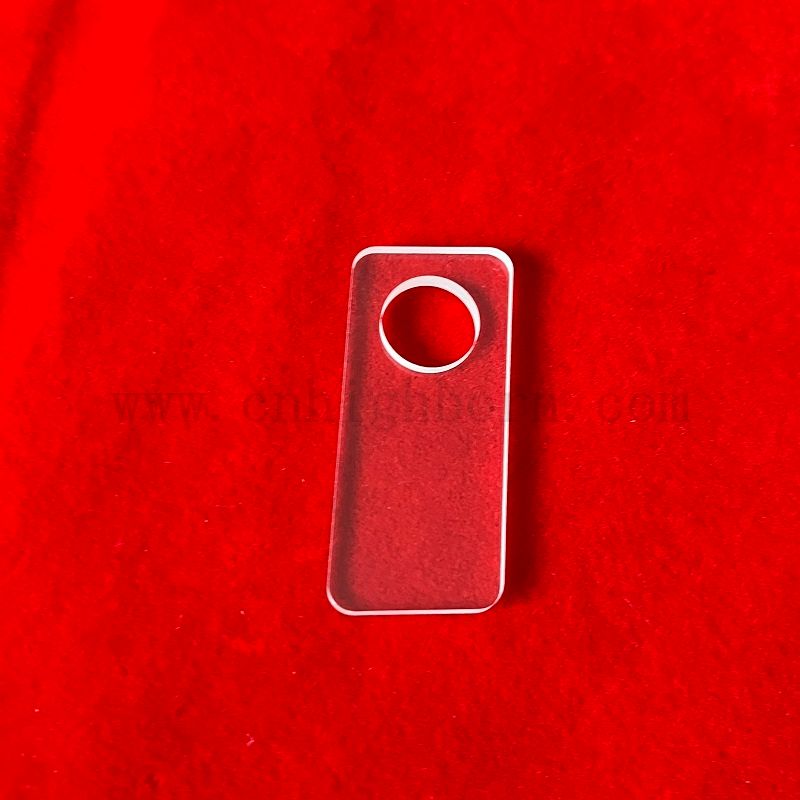 Прозрачная кварцевая стеклянная пластина круглый из шлифования кремнезема