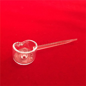  Прозрачная насадка из плавленого кварца толщиной 4 мм с плоским дном и вставной чашкой.