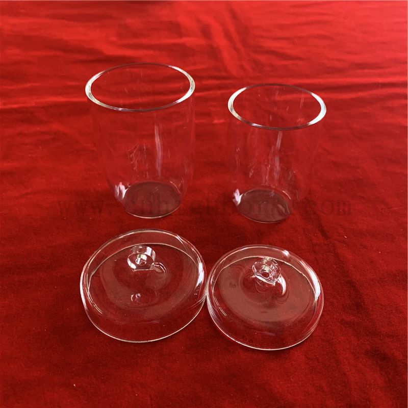 Высокая коррозионная стойкость прозрачного кварцевого стекла с крышкой