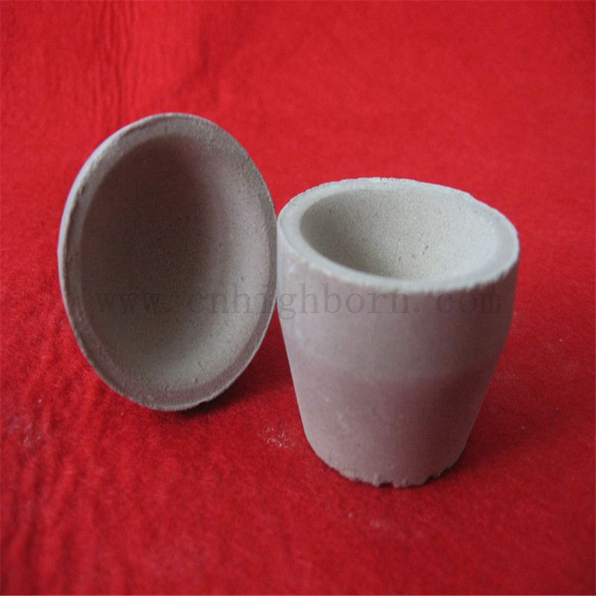 Индивидуальный рефрактерный MGO Fire Assay Ceramic Crucible для таяния Glod