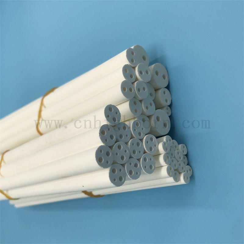 2-луновая трубка MGO 99% керамическая изолирующая трубка с оксидом магния