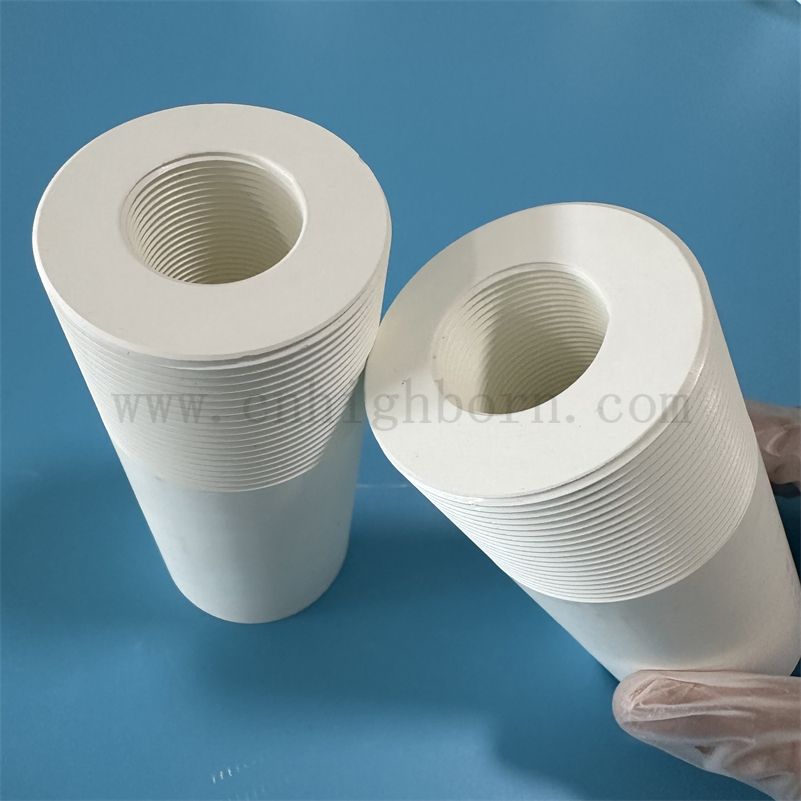 Индивидуальные горячие прессованные шестиугольные BN Bn Nitride Ceramic Contructural Parts BN Трубная нить