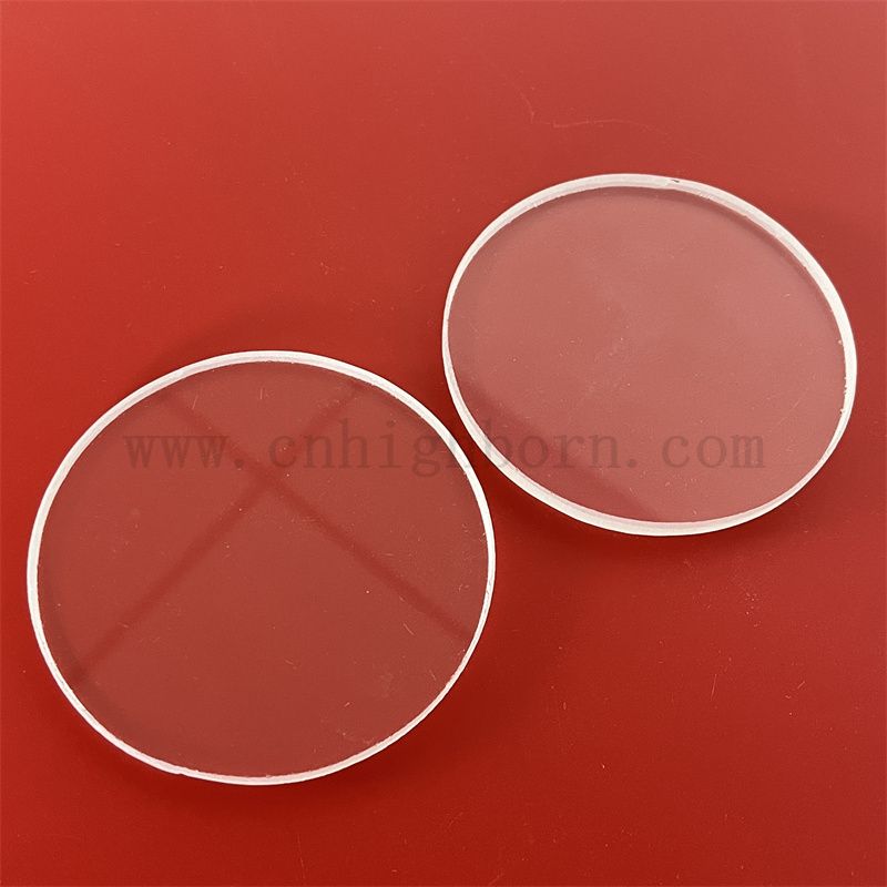 Высокая чистота прозрачная циркула Силикастная стеклянная панель круглый кварцевый диск
