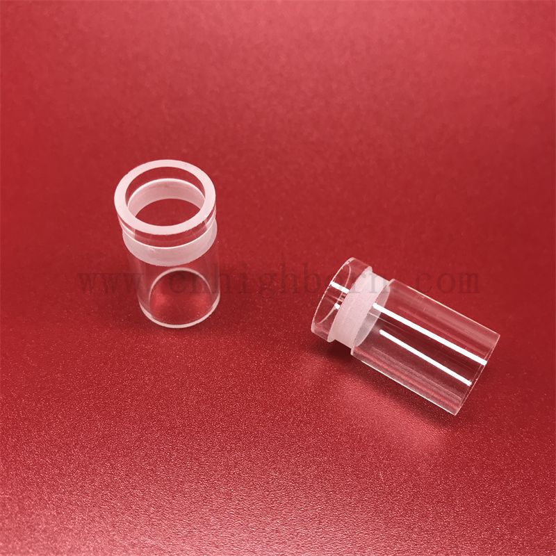 Теплостойкость индивидуальная прозрачная кварцевая стеклянная трубка с лазерными буровыми отверстиями