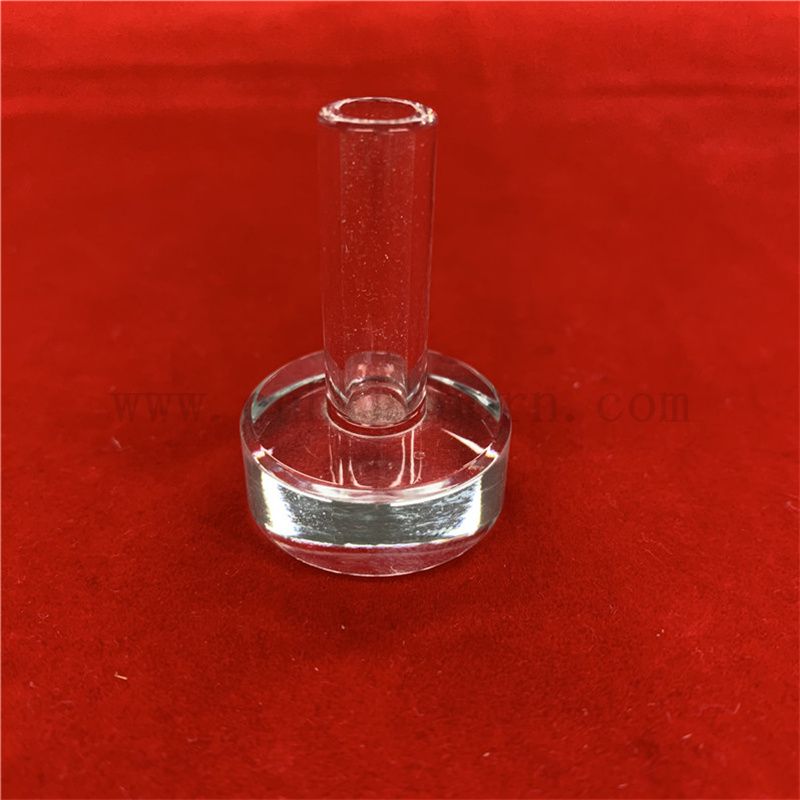 Индивидуальная T -форма с высокой чистотой сливной кремнепловной трубкой теплостойкие прозрачные кварцевые стеклянные трубы