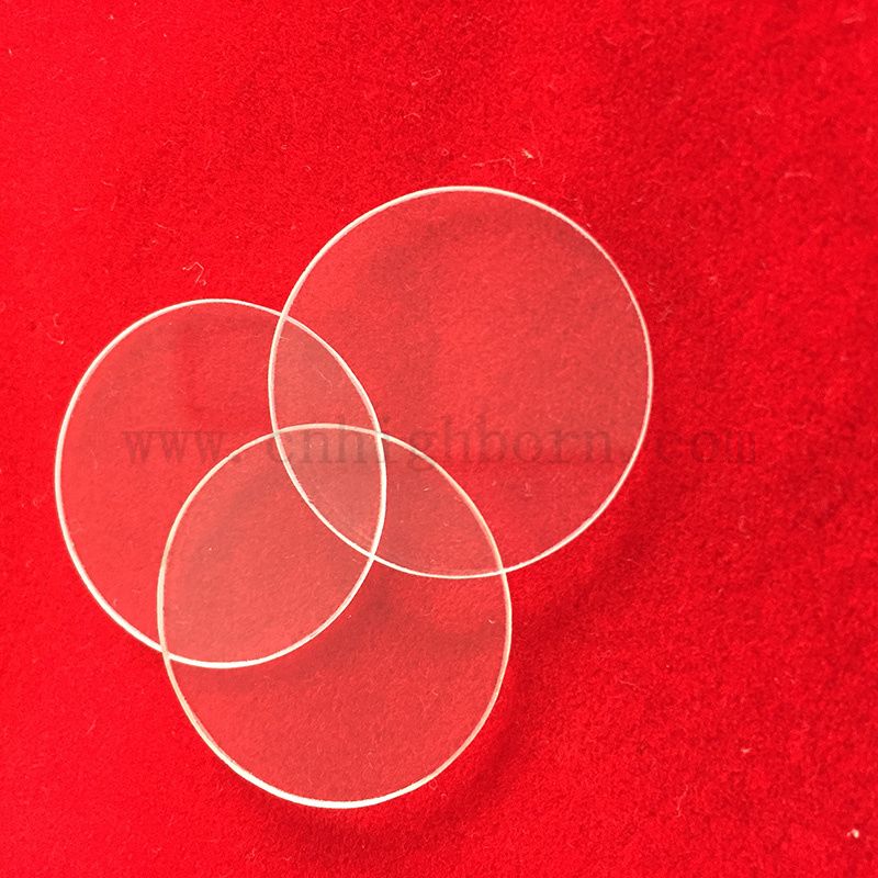 Индивидуальный прозрачный круглый теплостойкий, платечный стеклянный диск кремнезема