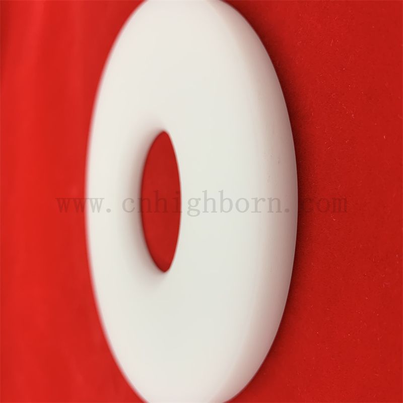 Коррозионная стойкость непрозрачное кремневое кольцо молочное белое кварцевое стекло фланце