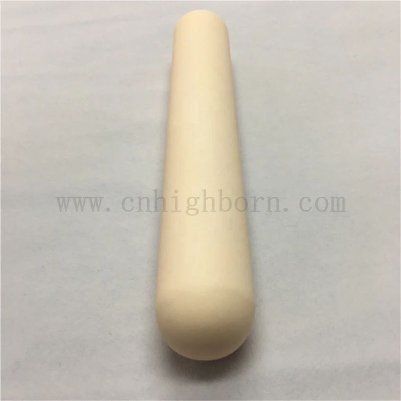 Индивидуальная высокотемпературная керамическая трубка из глинозема Al2O3, керамика из оксида алюминия, закрытая труба с одного конца