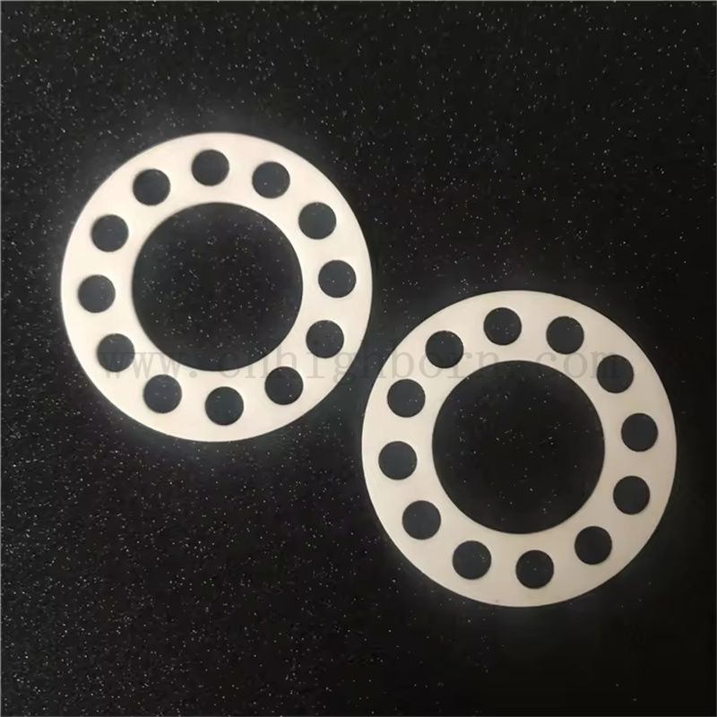  Высокая температура износостойкая 99% Al2O3 Пластин ароматический керамический диск с отверстиями с отверстиями