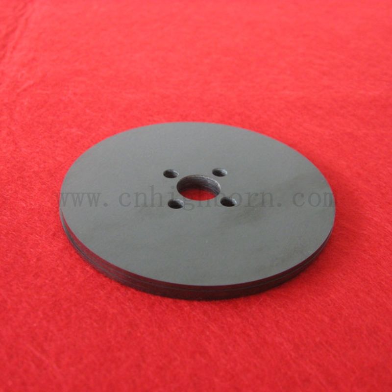 Пользовательская лазерная просверленная черная циркония круглая керамическая диск Zro2 Zro2