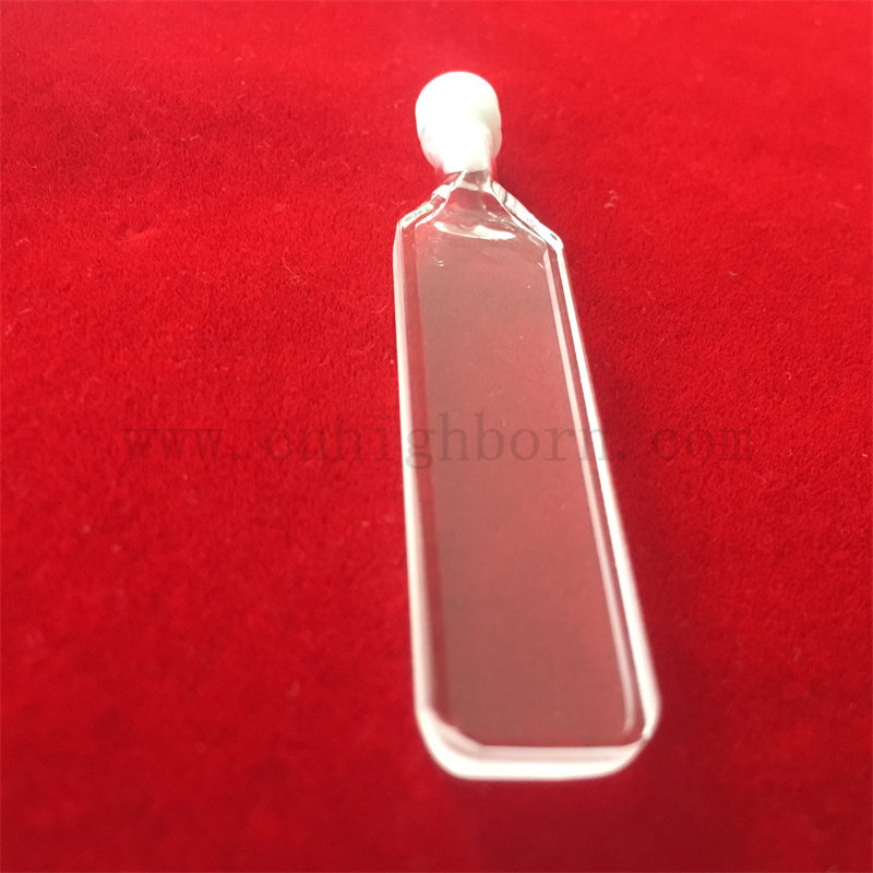 Высокая точная кюветская Quartz Pools Стандартная прямоугольная клетка круглый нижний дневой стеклянный стеклянная кювета