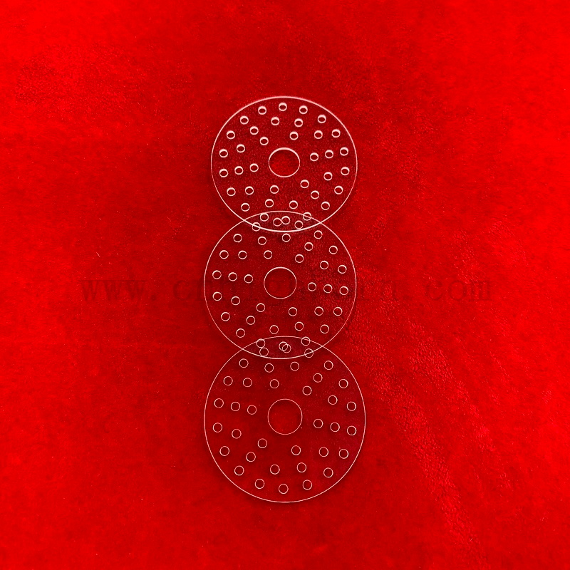 Индивидуальная полировка перфорированная прозрачная лазерная пластина с кремнезмом