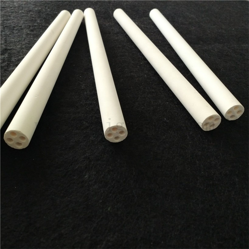 Высокая чистота MGO Керамическая трубка из оксида магния керамическая изолирующая труба