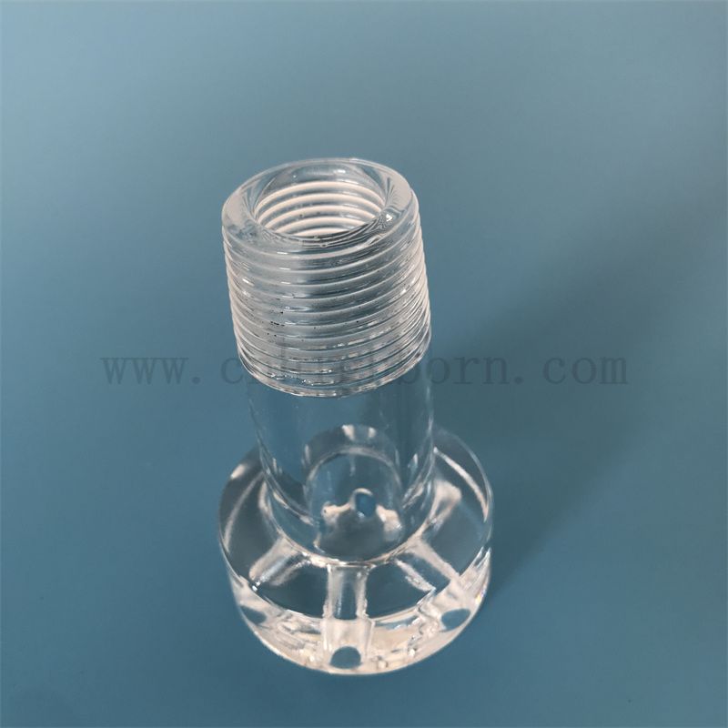 Индивидуальная стеклянная посуда прозрачная коррозионная коррозионная хрустальная кварцевая трубка